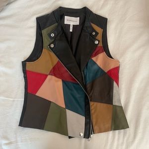 BCBGeneration Faux Leather Vest